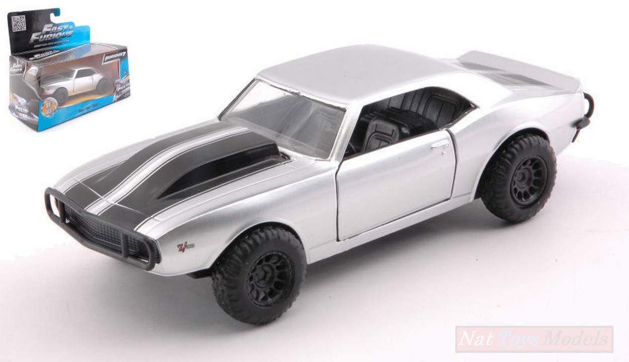 Jada Toys JADA97186 Roman's Chevy Camaro Fast & Furious 7 Silver 1:32 Die Cast Compatible with