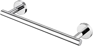 Amazon Brand - Umi Toallero Pared Toalleros de Baño Taladro Acero Inoxidable SUS304 Toallero Barra Acero Pulido 30CM Montaje con tornillos, A2000S30DG