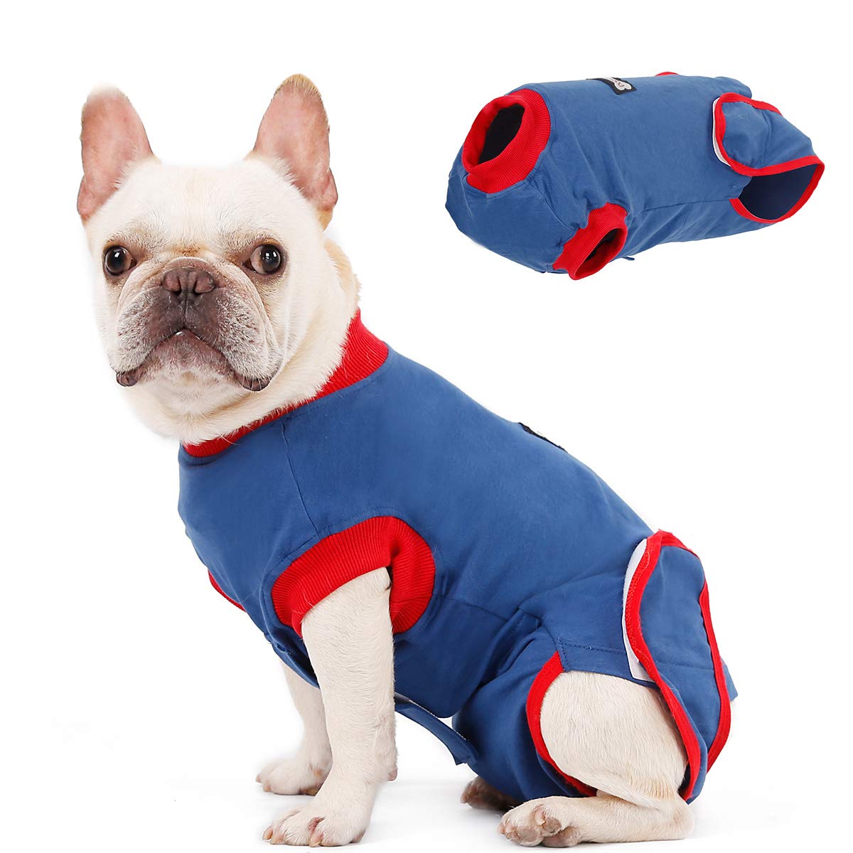 Dog Surgery Recovery Suits,Soft Elastic Cotton Pet Cat Recovery Jackets Vest After Surgery Clothing After Surgery Wear Anti Licking Wounds (X-Small)