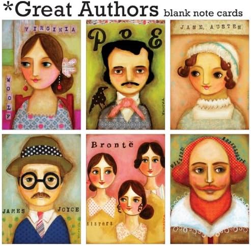 Great Authors Note Cards