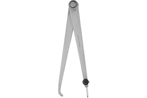 TESA Brown & Sharpe 599-836-6 Hermaphrodite Joint Caliper, Stainless Steel, Flat Leg, 0-6" Range