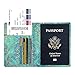 Fintie Passport Holder, Slim Travel Wallet RFID Blocking Card Case Cover Passport Cover Protector Essentials with Credit Card Slots for Women/Men, Shades of Blue