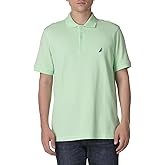 Nautica Men's Short Sleeve Solid Cotton Pique Polo Shirt