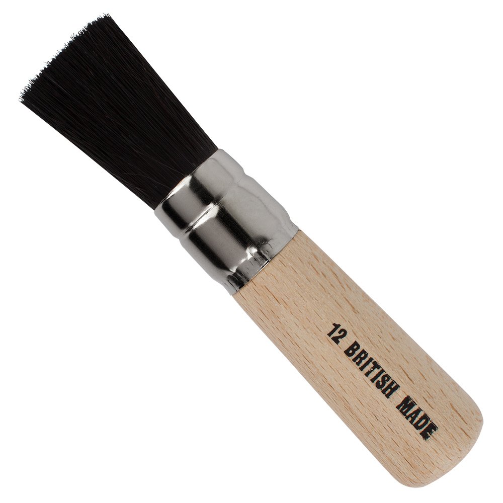 Black Bristle Stencil Brush No.12 3/4 inches Amazon.co.uk Toys & Games