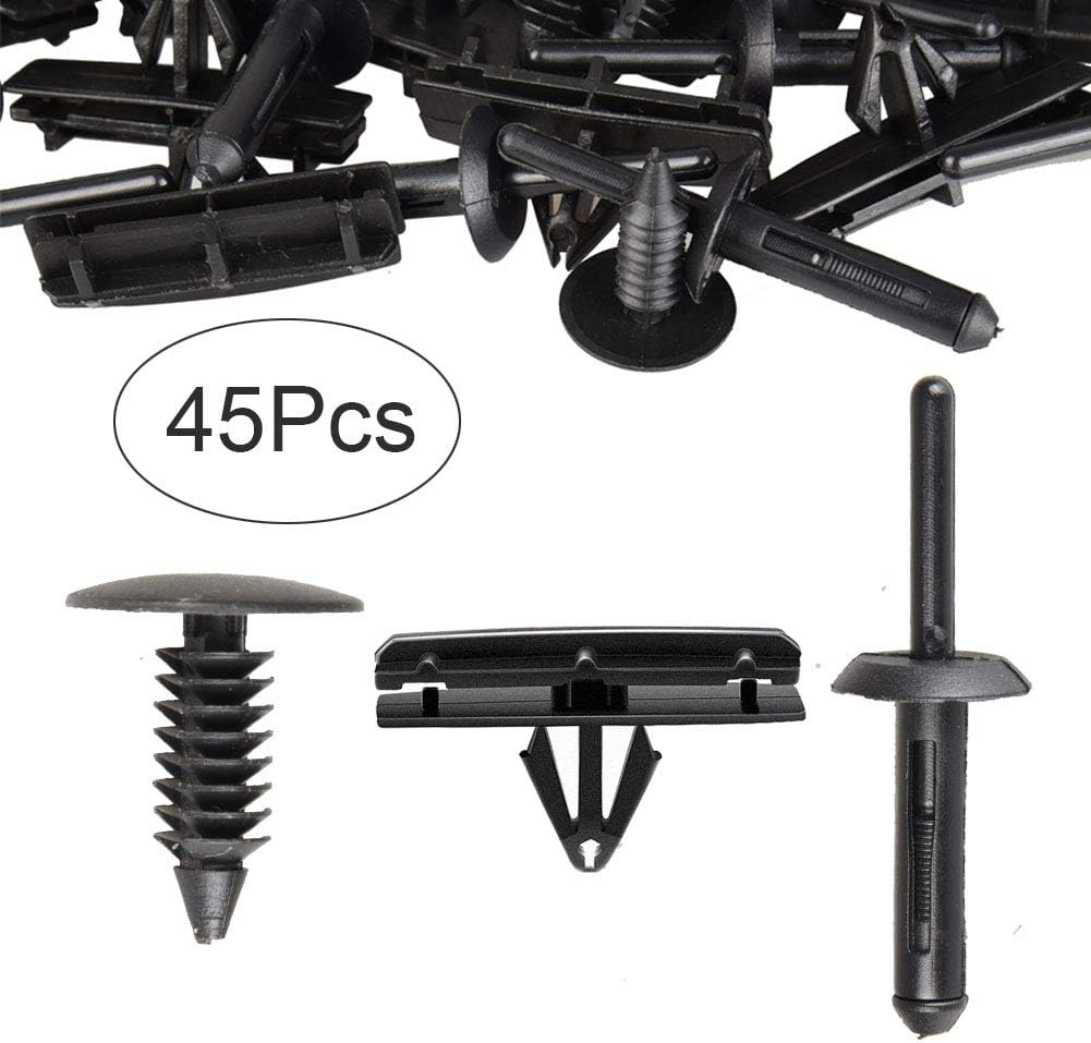 AUTOLA Blind Rivets Clip Fender Flare Rocker Moulding Clip Fender Bumper Shield Retainer Clip Assortment 6501559 68039280-AA 6030441 for Jeep Wrangler Chrysler GMC Chevrolet