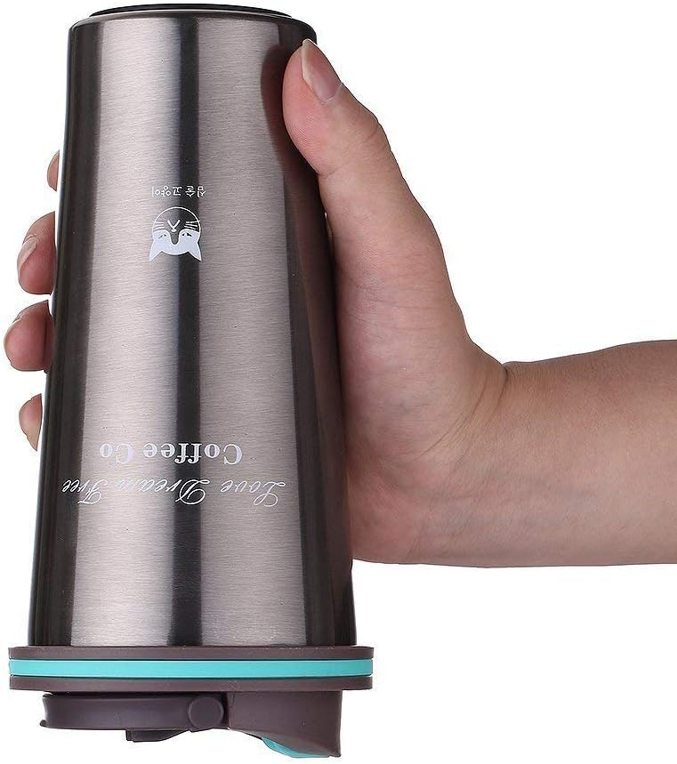 Insulated Vacuum Coffee Travel Mug, Double Walled Stainless Steel Coffee Flask, Leakproof & Food Grade Water Bottles for Hot and Cold Drinks (Navy-, Style 2)