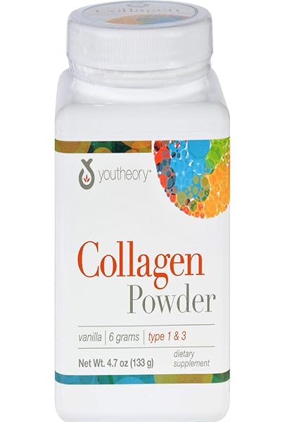 YOUTHEORY VANILLA COLLAGEN POWDER, 4.7 OZ
