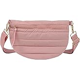 Quilted Puffer Belt Bag - Puffy Sling Fanny Pack Crossbody Chest Belt Bum Waist Purse Shoulder Bag for Women Gift