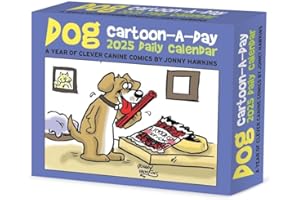 Dog Cartoon-a-Day 2025 6.2" x 5.4" Box Calendar