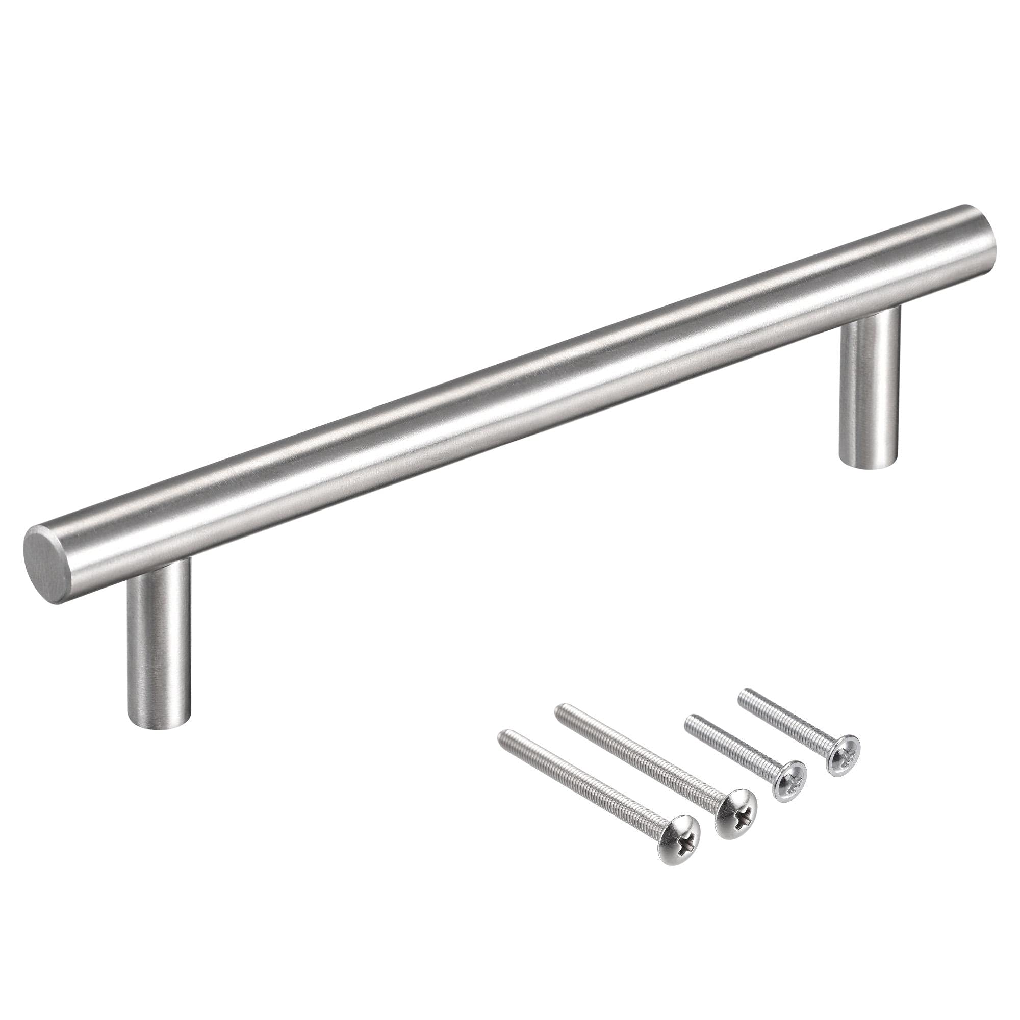 sourcing map T Bar Pull Handle, 6"(150mm) Length 10mm Dia Stainless Steel Cabinet Pulls 3.8"(96mm) Hole Center Distance