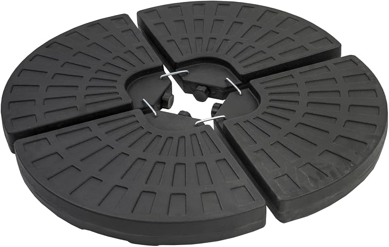 Straame 4pcs Garden Water Parasol Base Circle Weight Stand 60kg/80kg