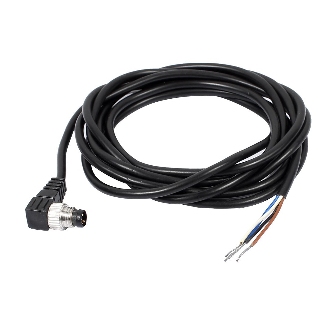 Sourcingmap M8 2m Male Right Angle 4 Pin Connector Aviation Plug Electrical Cable