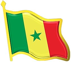Senegal Flag Lapel Pin - Enamel Metal National