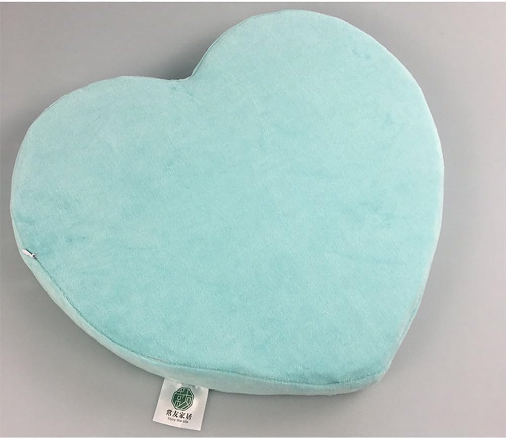 WJCGX Love Latex Cushion Office Chair Cushion Nice Buttocks Cushion Couple Cushion,Skyblue