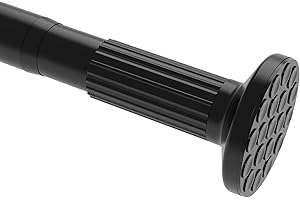 Tension Curtain Rod, 51-126 Inch,Spring Closet Rod, for Windows or Shower, Easy to Install, No Drilling, No Rust, for Bathroo