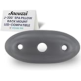 Jacuzzi 2455-105 - J-300 Spa Pillow Back Mount Gray Bracket Replacement | Bracket Design, Dark Gray Plastic Construction, Snap-In Installation, Restores Original Headrest Support Assembly