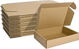 HORLIMER 25 Pack Shipping Boxes 23x15.5x5cm Corrugated Brown