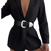 Women Wide Elastic Waist Belt for Dresses Fashion Thick Stretchy Belt for Trendy