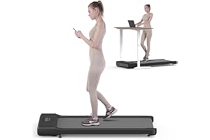 Lacuffy Treadmill Walking Pad, Portable Treadmill for Home Office, 2 in 1 Under Desk Treadmill for Small Space, 2.5HP Desk Treadmill 300 Lbs Capacity with Smart APP, Remote Control, LED Display