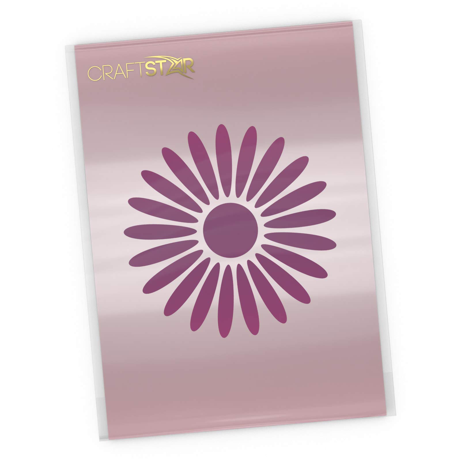 CraftStar Daisy Stencil - Reuseable Flower Craft Stencil