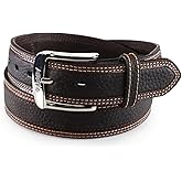 ARIAT Men's Two-Tone Oiled Leather Belt with Reinforced Holes
