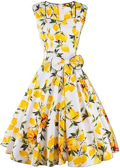 yellow 60s dress