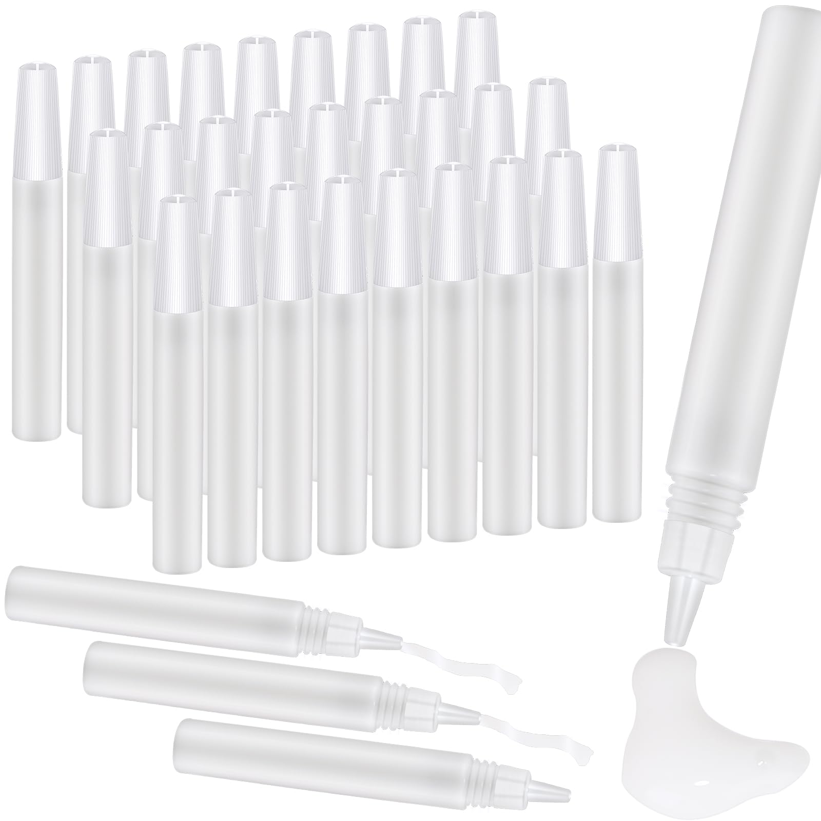 Photo 1 of 100 Pcs Art White Glue Stick Pens, 10ml Quick Dry Tacky Glue Pens Precise Apply Liquid Glue Pens Classroom Supplies for Paper Crafts Supplies Handmade Stationery DIY School Craft Supplies (100, 10ml)