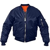 Rothco Kids MA-1 Flight Jacket – Warm & Comfortable Outdoor Bomber Aviator Pilot Coat