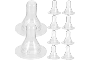 TOBBOMEY Lamb Feeding Nipples Silicone Pacifiers for Animal Nursing Farm Supply 10pcs Thickened Milk Bottle Accessories for C