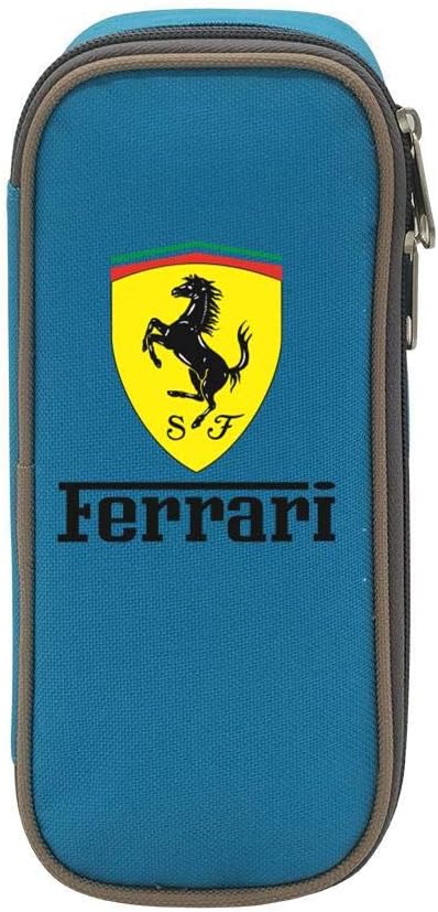 Durable Stationery with Double Zipper Large Capacity for F-E-Rrari Logo Pen Case Pen Bag for Kids
