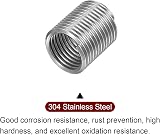 sourcing map M16 x 2 Wire Thread Inserts 32mm 304 Stainless Steel Helical view 4