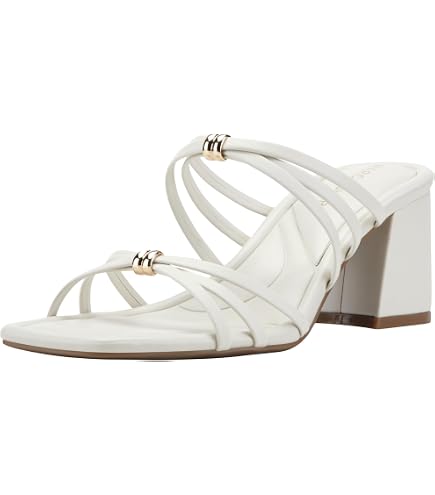 Amazon.com | Marc Fisher Women's Gizia Heeled Sandal, Black Patent