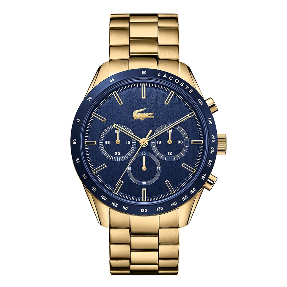 Lacoste Chronograph Quartz Watch BOSTON Collection for Men with Leather or Stainless Steel bracelet in Link or Mesh