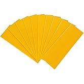 BeeCastle 10pcs Yellow Beehive Frame Beeswax Coated Foundation Sheet,Waxed Foundation Sheets, 5-5/8-Inch Medium Foundation for Beehive Medium Frames