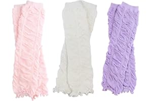 juDanzy 3 Pairs of Girls Baby Leg Warmers for Newborn, Infant, Toddler, Child