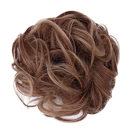 Inkach Messy Hair Bun Extensions For Black Women Hair Donut Updo