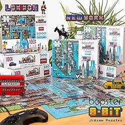 1000 Piece Puzzle - 8-bit Retro Gaming Style London