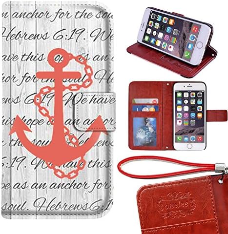 Customized PU Leather Durable Bible Verses Christian Quotes iPhone 6 Plus/6s Plus 5.5 Wallet Case