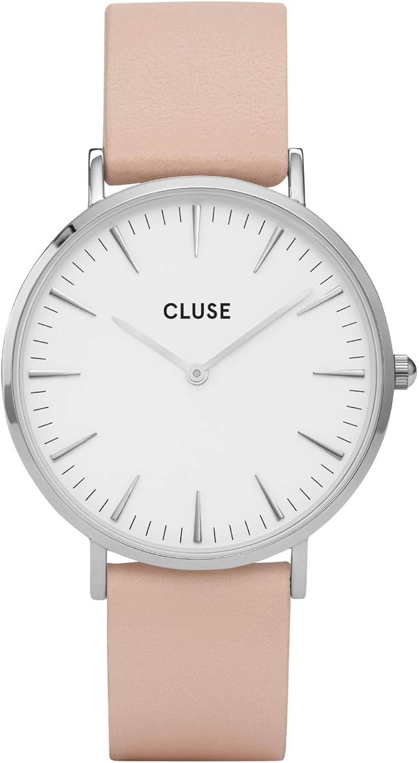 CLUSE Womens Analogue Classic Quartz Connected Wrist Watch with Leather