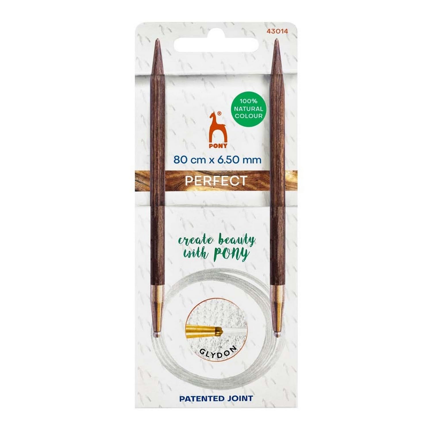 Pony Perfect Circular Knitting Needles Wood 80cm 6.5mm 1pc