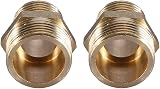 Hililand Brass Hex Nipple 3/4 to 1/2 Reducing Male Pipe Fitting Water Air Fuel view 4