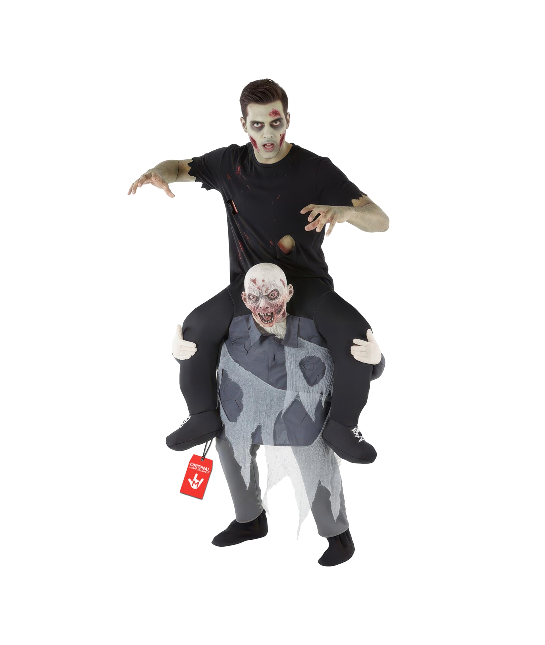 Unisex Piggy Back Zombie Fancy Dress Costume - With Stuff Your Own Legs
