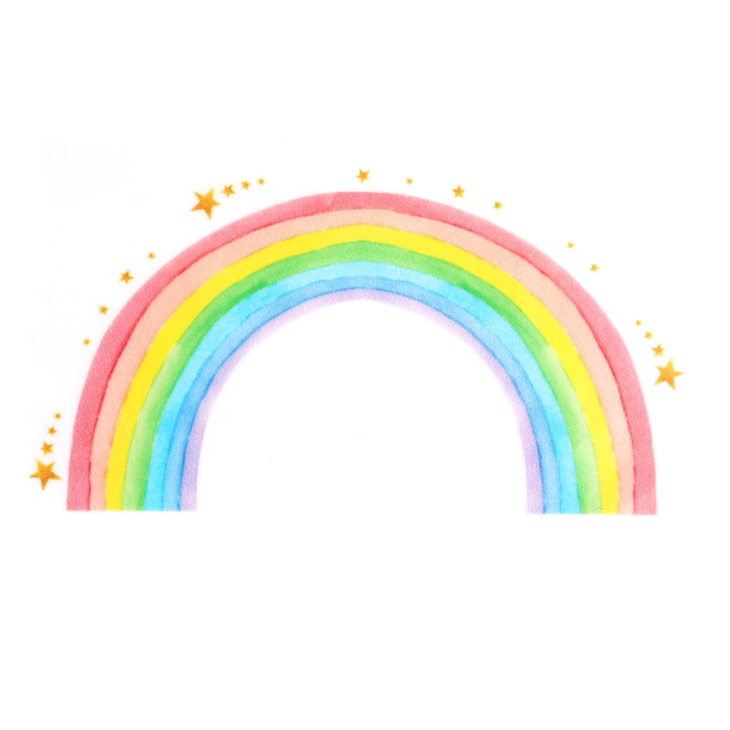 LUTER Large Rainbow Wall Decal, Boho Rainbow Wall Sticker Star Wall Stickers Peel and Stick Wall Decals Living Room Wall Decor for Baby Nursery Girls Bedroom, (TME39032)