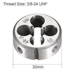 uxcell 3/8-24 UNF Round Die, Machine Thread Right
