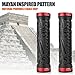 BV Bike Handlebar Grips, Double Lock-on Bicycle Grip Handle Bar End Holding Locking Grips, for MTB, BMX, Mountain, Downhill, Folding Bike (Red)