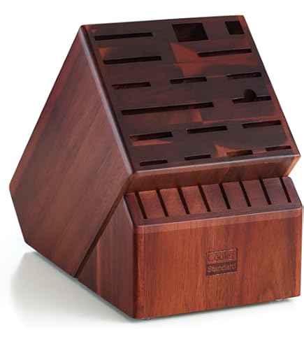 Blocco Coltelli Böker Block Square In Noce - 28 Cm - Con Inserti Rimovibili