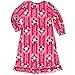Minnie Mouse Little Girls Flannel Granny Gown Nightgown (8, Jewel Red/Pink)
