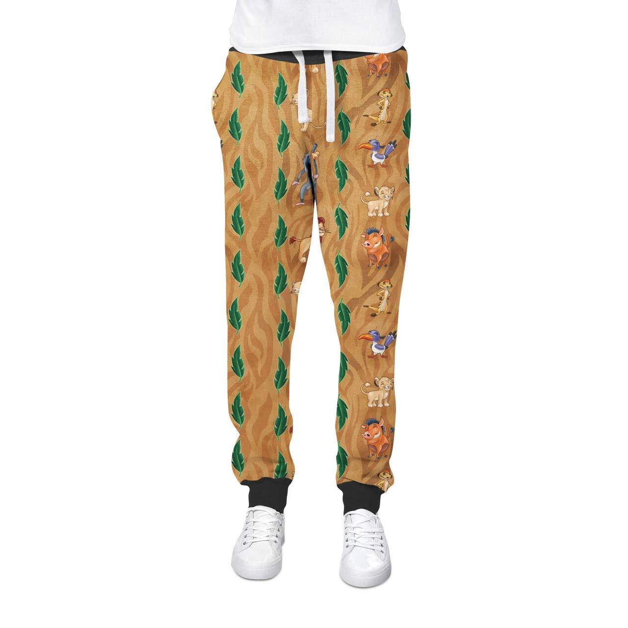 Women's Jogging Pants - Leaves Lion King Inspired