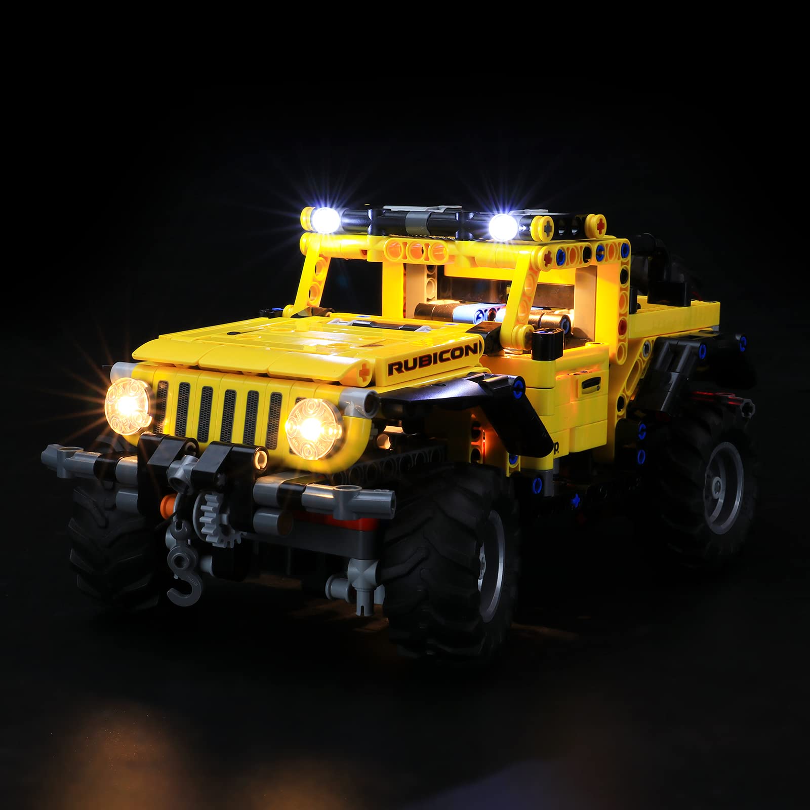 BRIKSMAX Led Lighting Kit for LEGO Technic Jeep Wrangler - Compatible with Lego 42122 Building Blocks Model- Not Include the Lego Set（Remote Control Version）