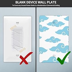 Pznen Light Switch Cover Plate, Big Floating Clouds